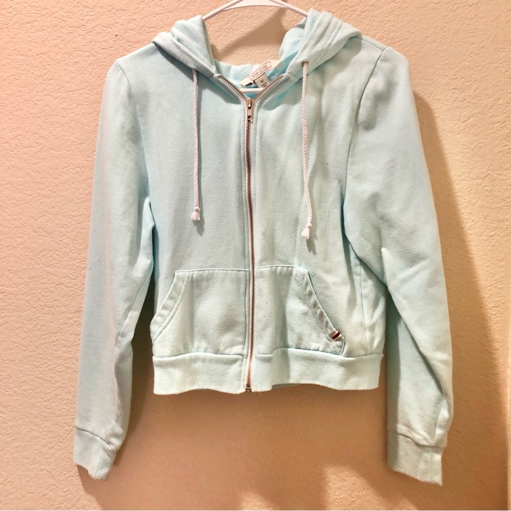 🍒 2 for $20 Adam Levine Women’s Lightweight Zip-Up Hoodie - Light Blue